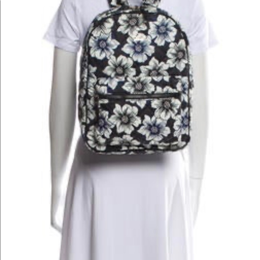 Kate Spade Large Flowered Nylon Backpack